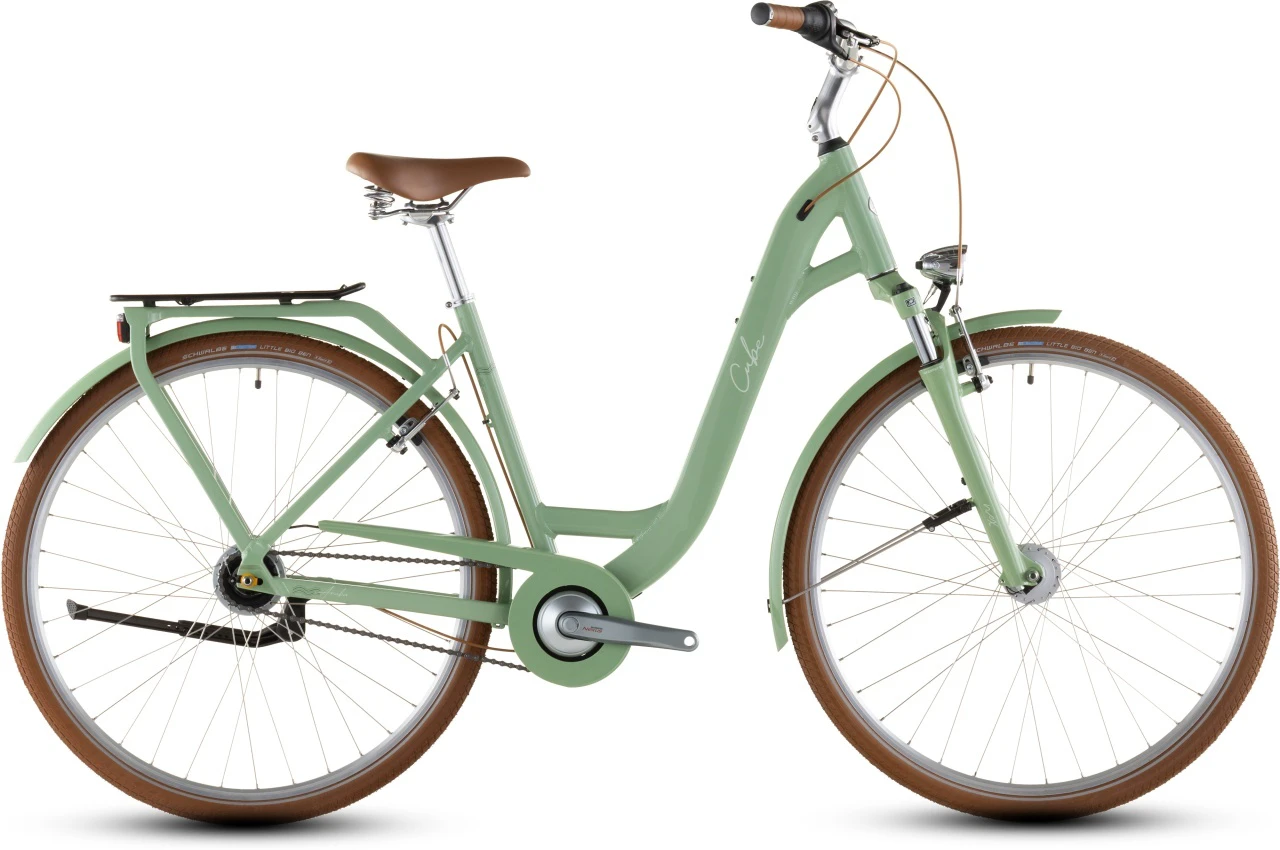 1. BICICLETA CUBE ARUBA EASY ENTRY CACTUS BROWN