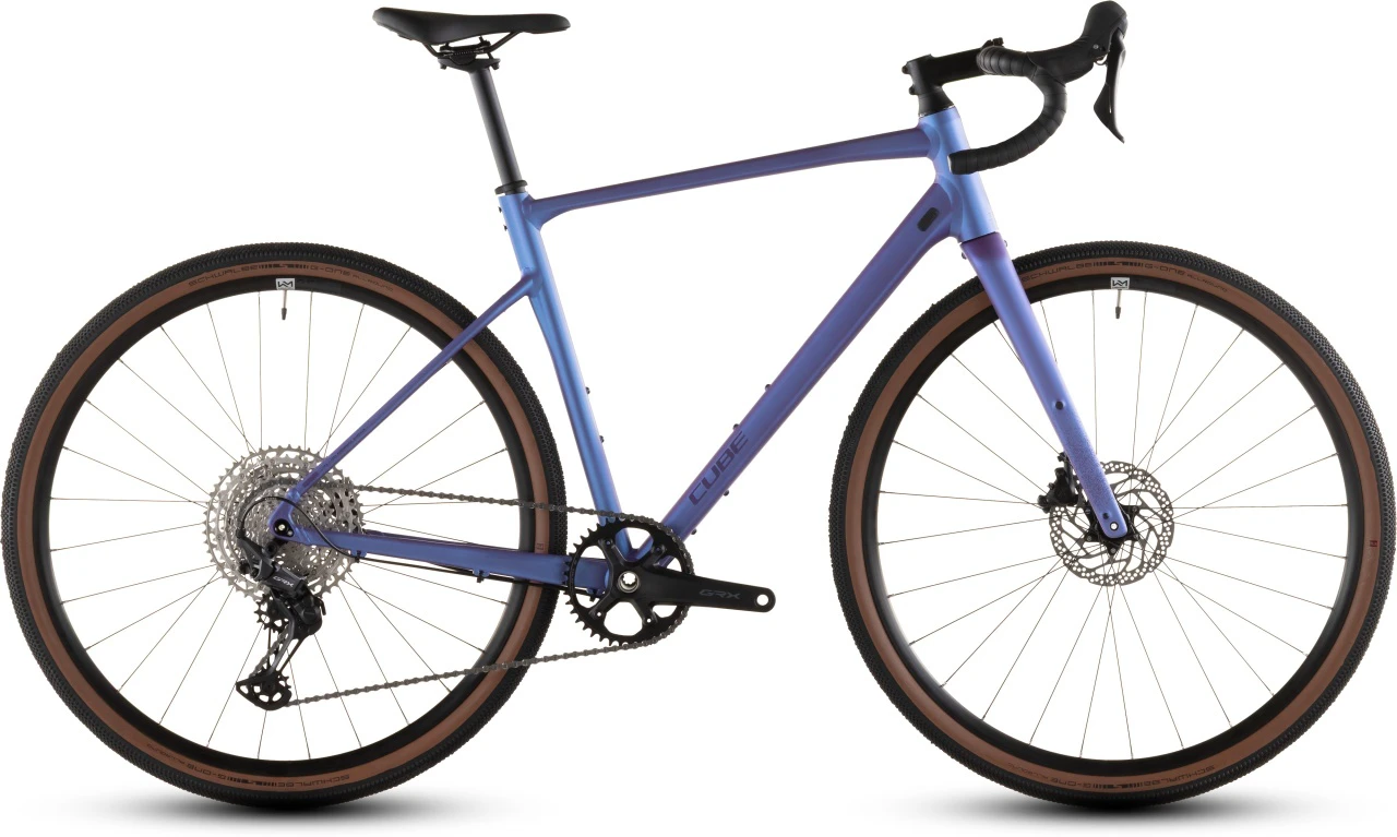 1. BICICLETA CUBE NUROAD EX BLUEIRIS LILAC