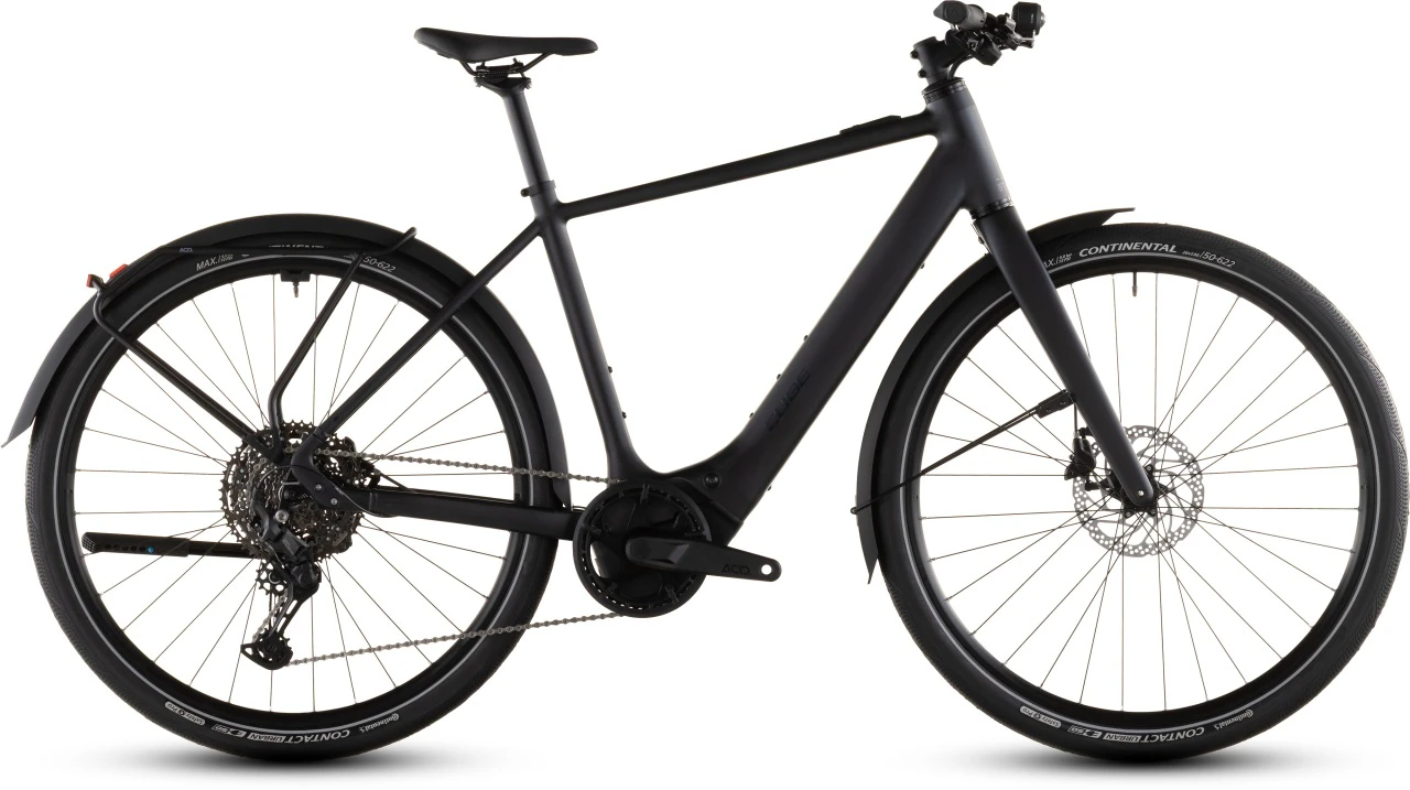 1. BICICLETA ELECTRICA CUBE EDITOR HYBRID PRO 400X FE COAL PRISM