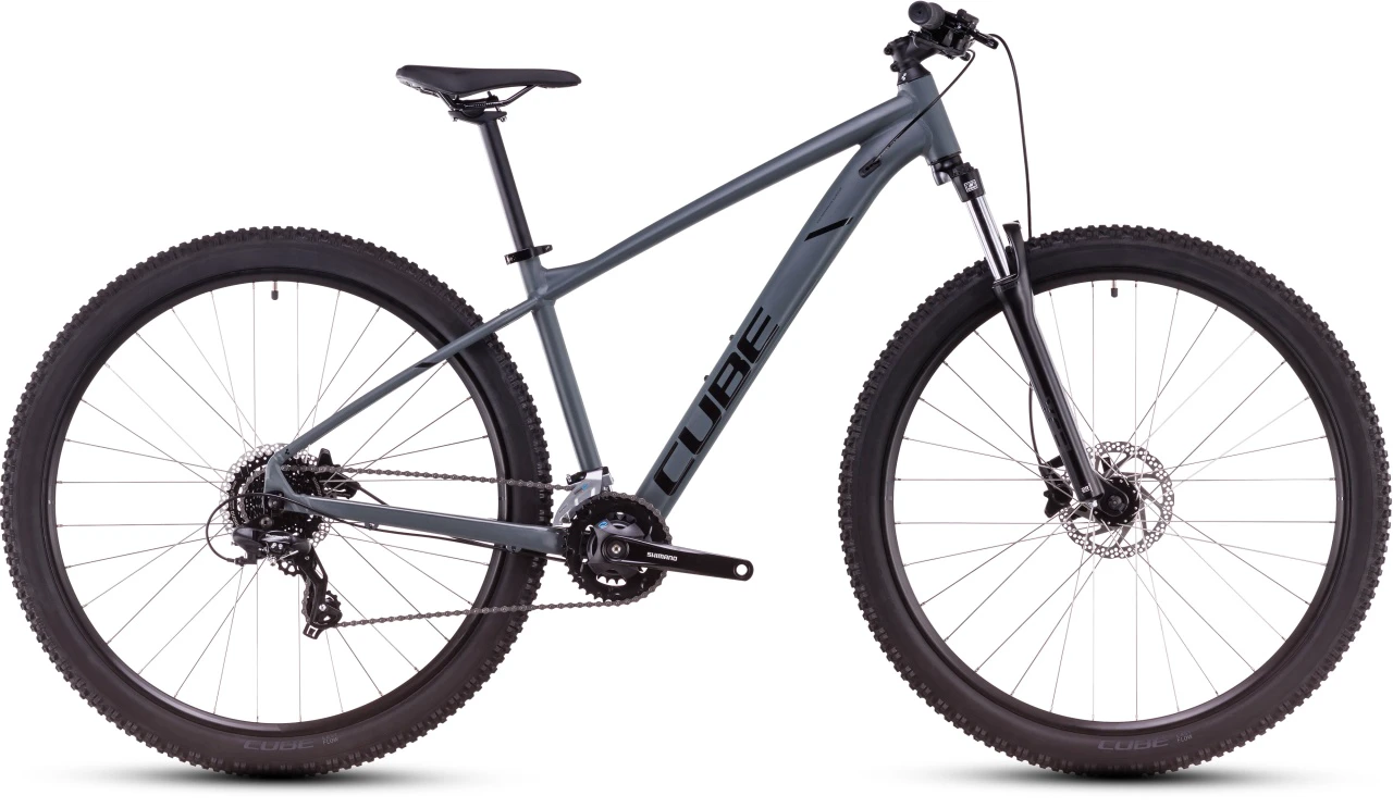 1. Bicicleta MTB Hardtail CUBE Aim ONE foggyblack´n´black