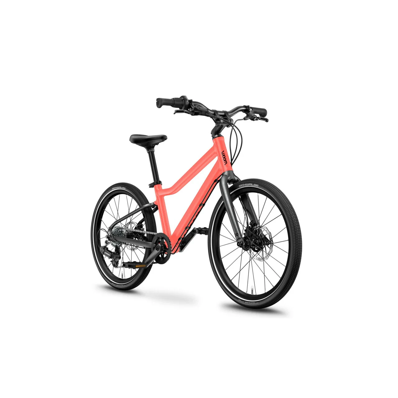 1. Bicicleta pentru copii WOOM 4 Explore Neon Coral