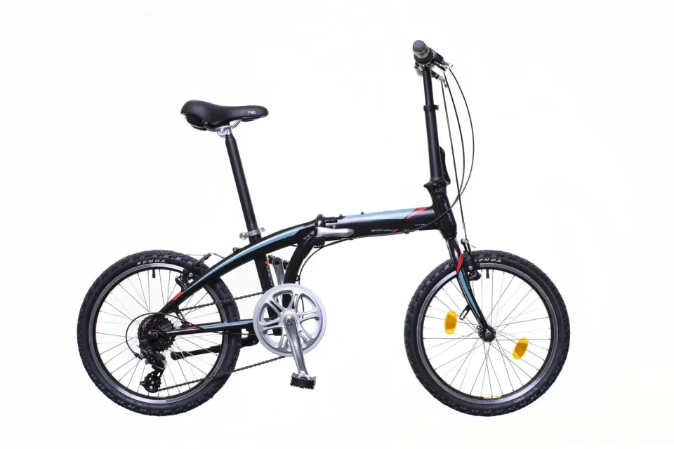 1. Bicicleta pliabila Neuzer FOLD-UP 20'' Negru Gri-Rosu