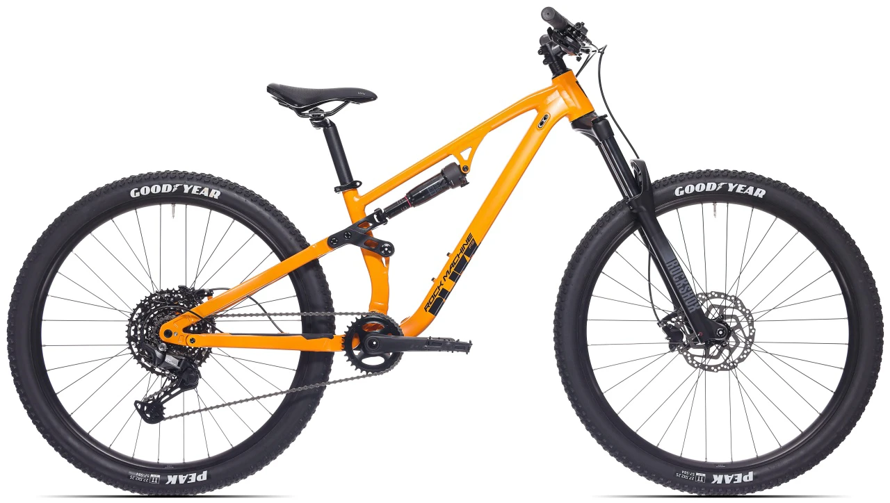 1. Bicicleta Rock Machine Blizz 27 FS 30 27.5 Matte Lava Orange 34cm - (S)