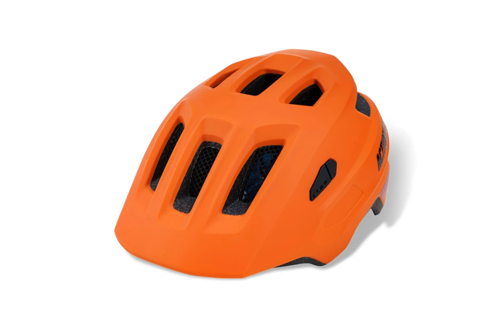 1. Casca CUBE Linok X Actionteam Matt Orange Blue