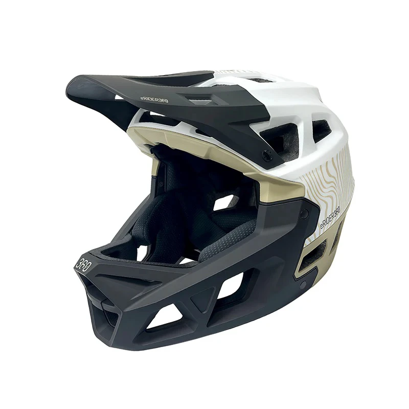 1. Casca full-face Integra Sport white - Military Green L (59-61 cm)