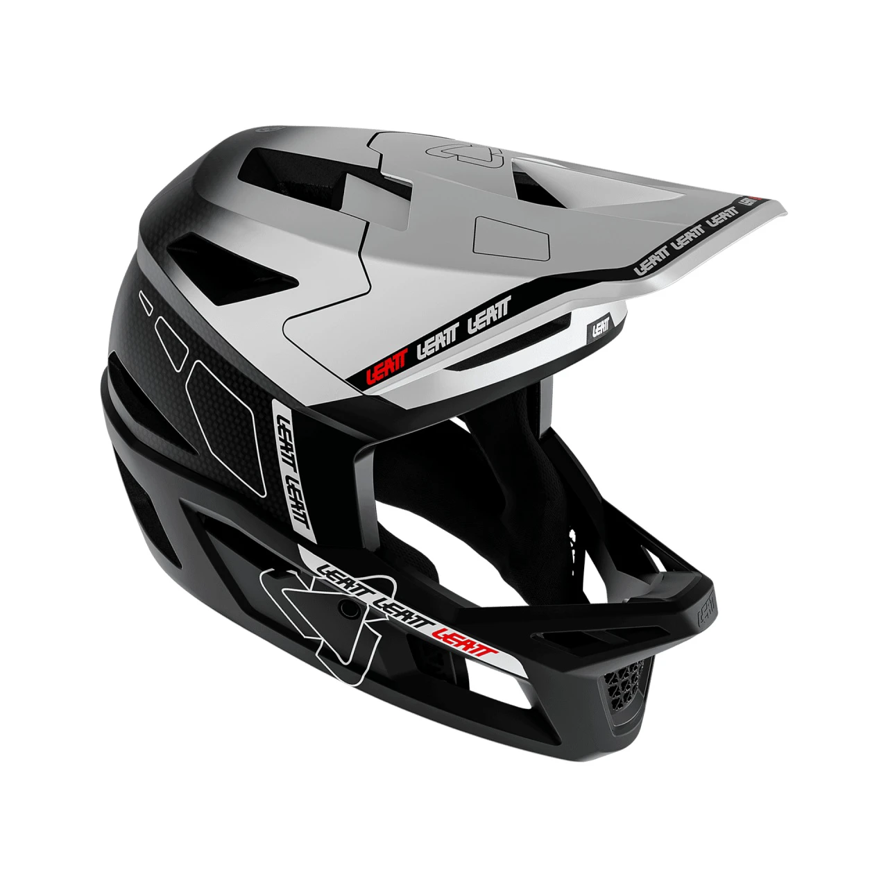 1. Casca Leatt MTB Gravity 6.0 Carbon White L - 59-60cm