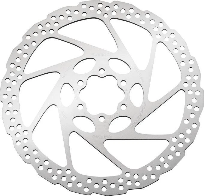 1. Disc frana Shimano SM-RT56-M, 6 suruburi, pentru placute Resin, 180mm