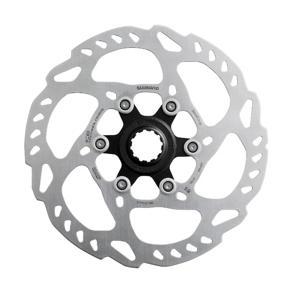 1. Disc Frana SHIMANO SM-RT70-M Centre Lock Caneluri Externe 180 mm SLX, 105, GRX