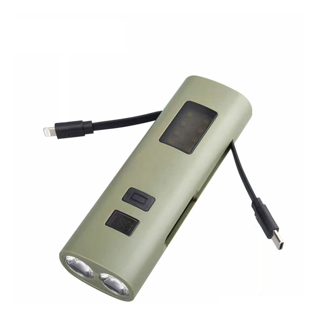 2. Far reincarcabil Fivestars Power Light PBL-6400, powerbank 6400 mAh, USB Type-C, kaki