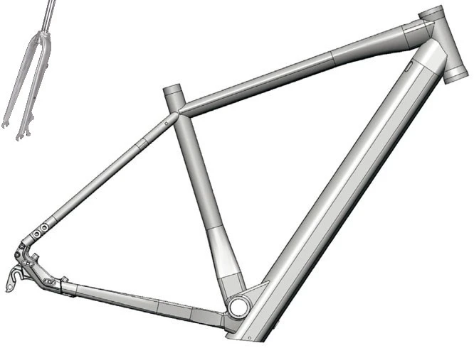 2. Kit E-Bike Urban-Gravel - CONCEPT H600 - M - 500 mm motor BAFANG