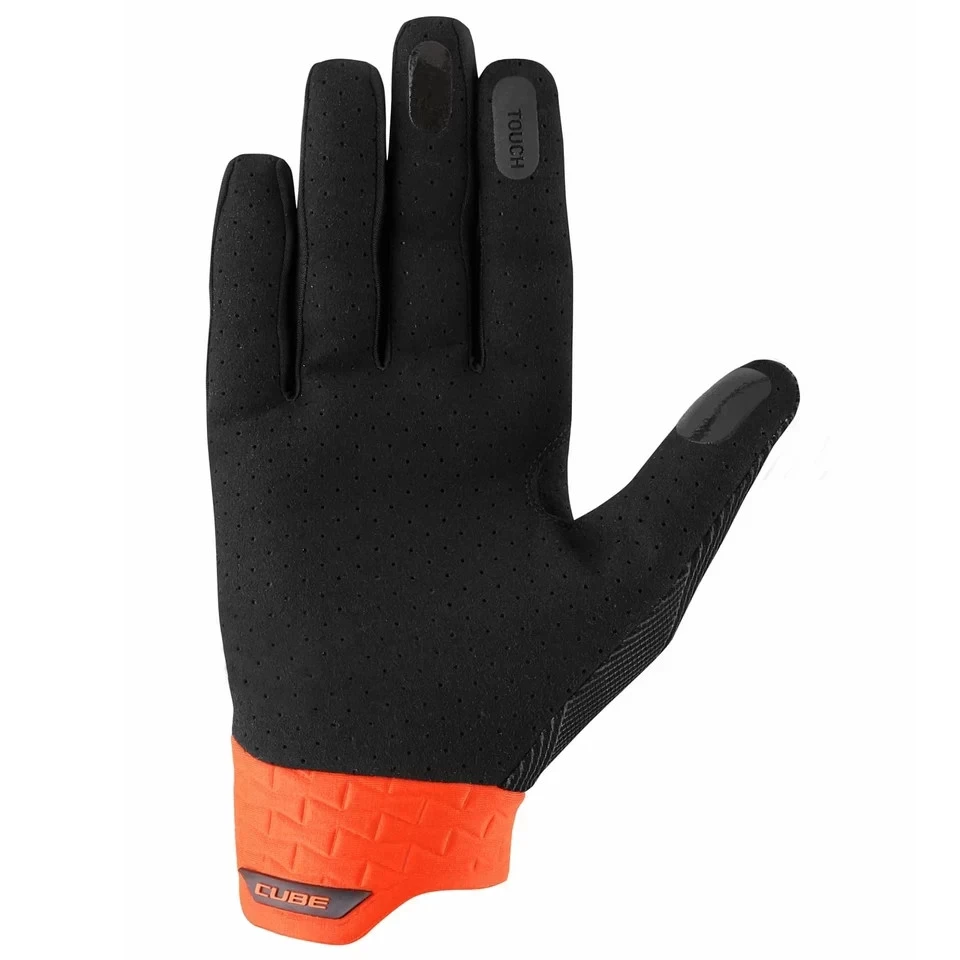 2. Manusi degete lungi CUBE Performance X Actionteam Black´n´Orange