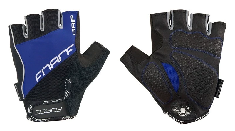 1. Manusi Force Grip gel negru/albastru