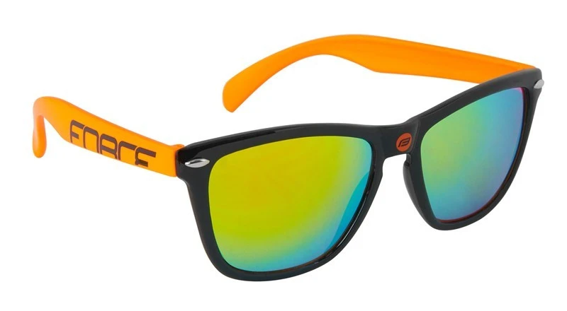 1. Ochelari Force Free negru orange lentile orange laser