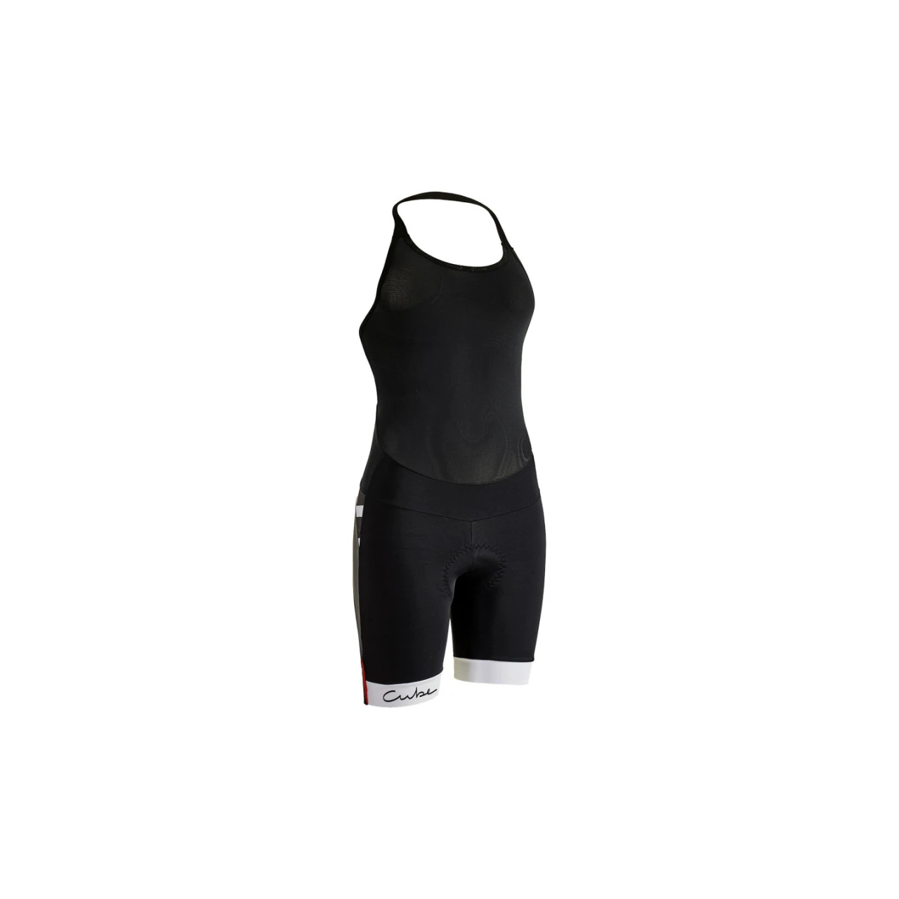 1. Pantaloni Ciclism CUBE Blackline Dama Black'n'White'n'Grey