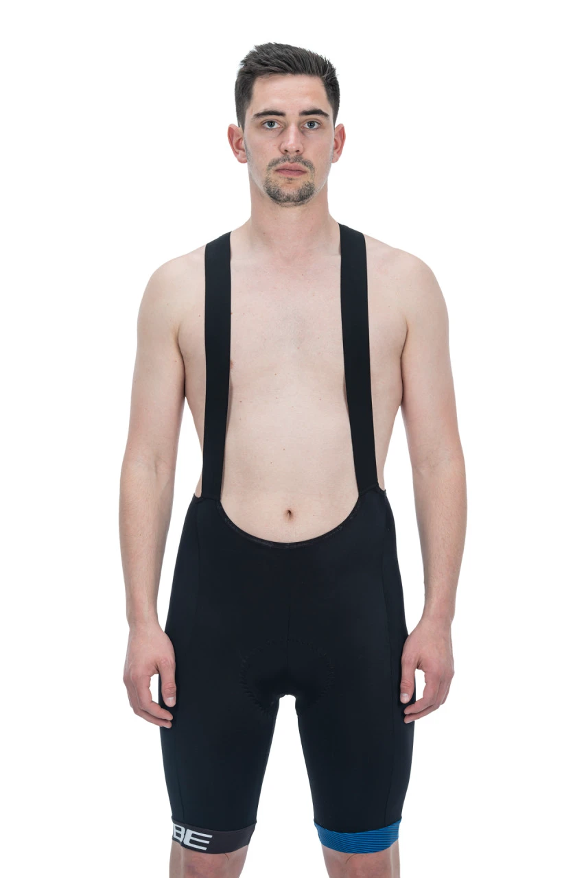 2. Pantaloni CUBE Teamline Bib Shorts Black Blue