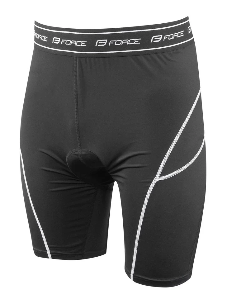 3. Pantaloni FORCE Blade MTB cu Sub-pantaloni si Bazon Albastru