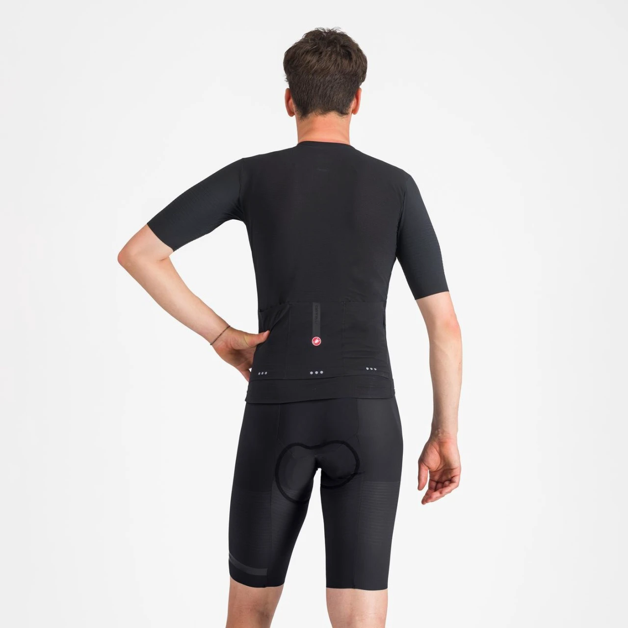 2. Pantaloni scurti cu bretele Castelli Premio EVO, pentru barbati, negru, XXL