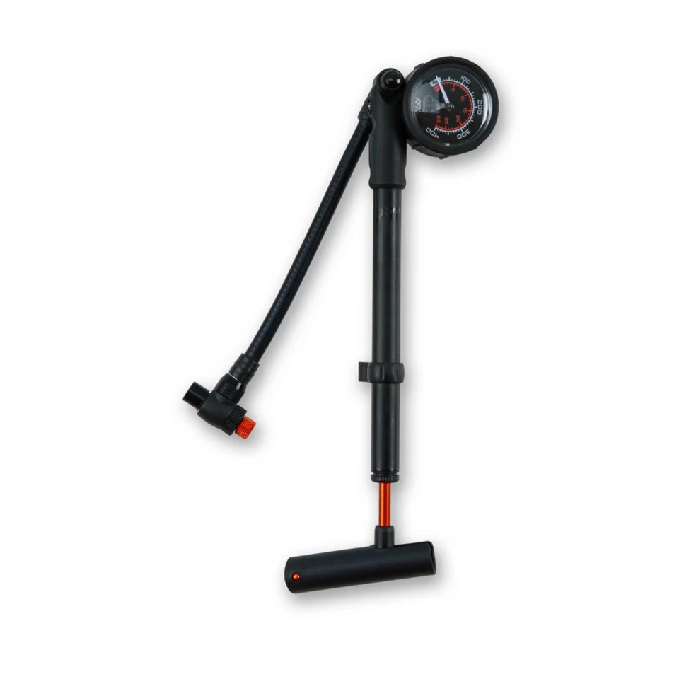 1. Pompa suspensii Cube RFR Shock 300 PSI Negru-Rosu