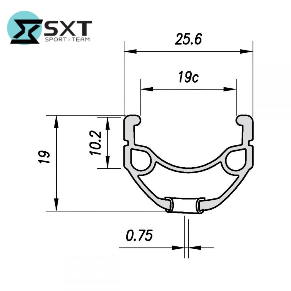 5. Roata Spate 27.5"(584x19C) SXT BASIC Aluminiu Dubla -36H