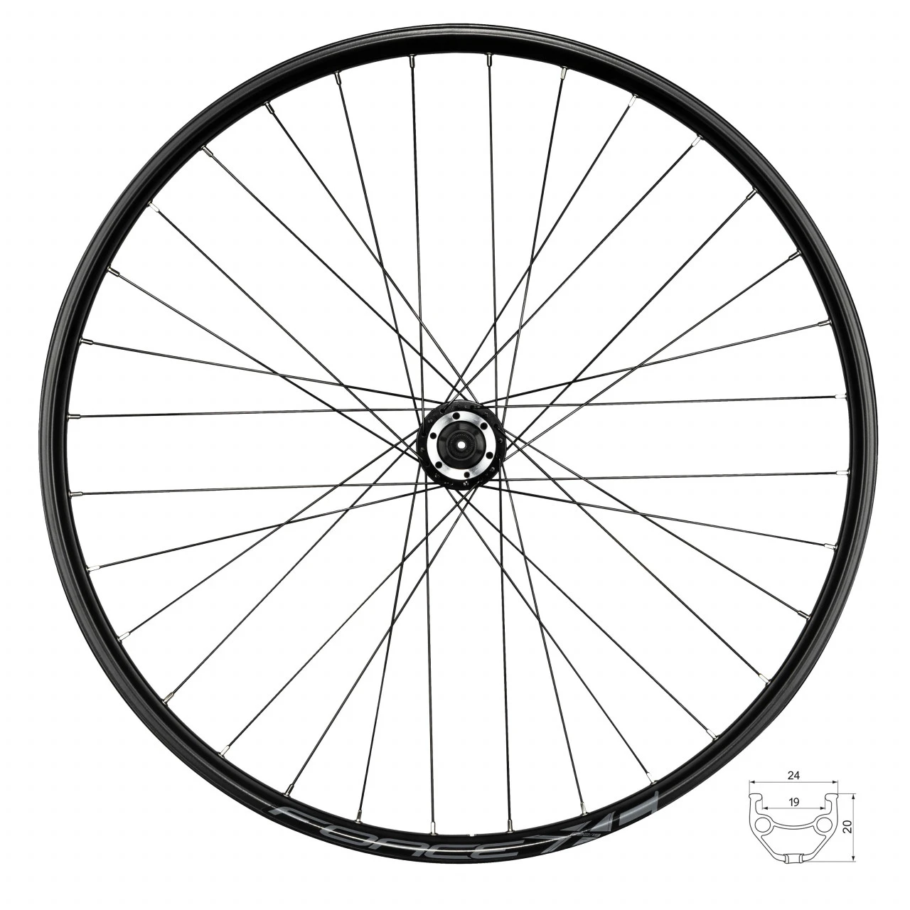 1. Roata Spate Force XC Disc 622x19 32H