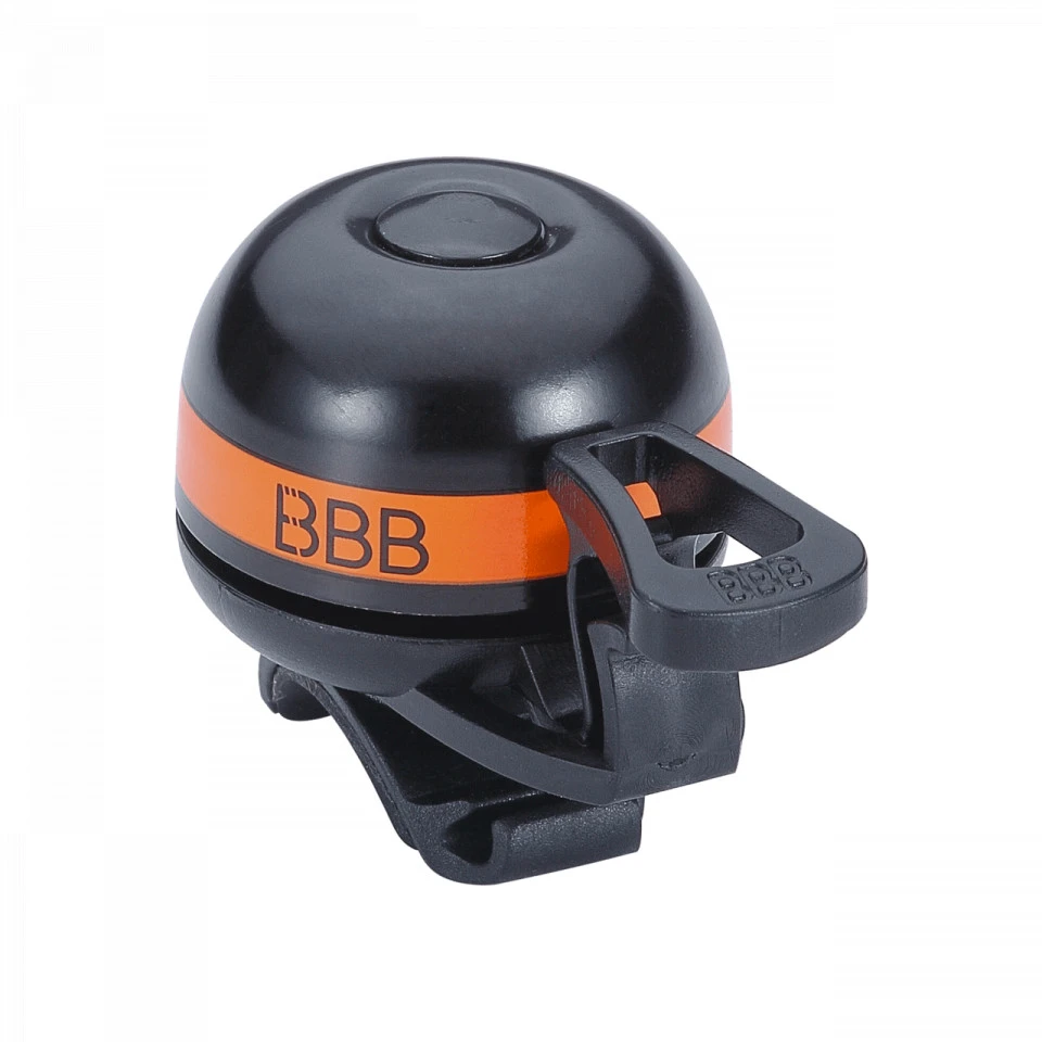 4. Sonerie pentru bicicleta BBB-14 Easyfit negru-portocaliu/galben/magenta