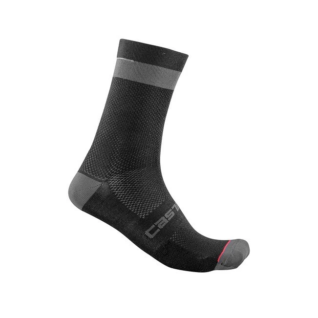 1. Sosete Castelli Alpha 18 Negru/Antracit