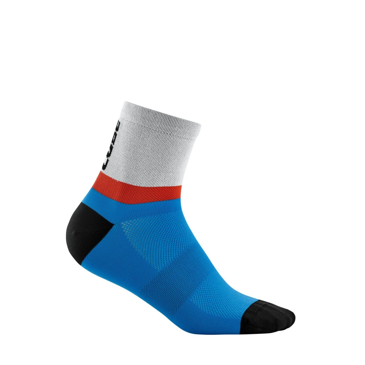 1. Sosete CUBE Mid Cut Cross Teamline Blue Red Grey