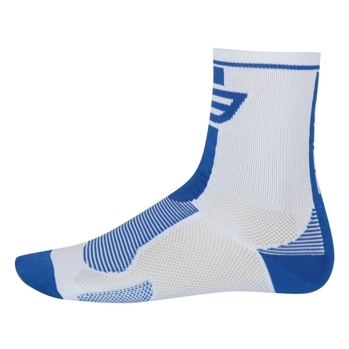 1. Sosete Force Long alb/albastru