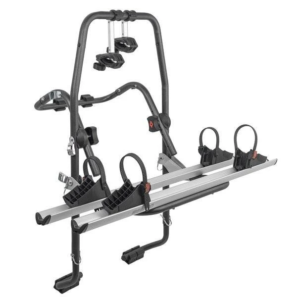 1. Suport biciclete Menabo Stand Up 2 pentru 2 biciclete cu prindere pe haion/portbagaj