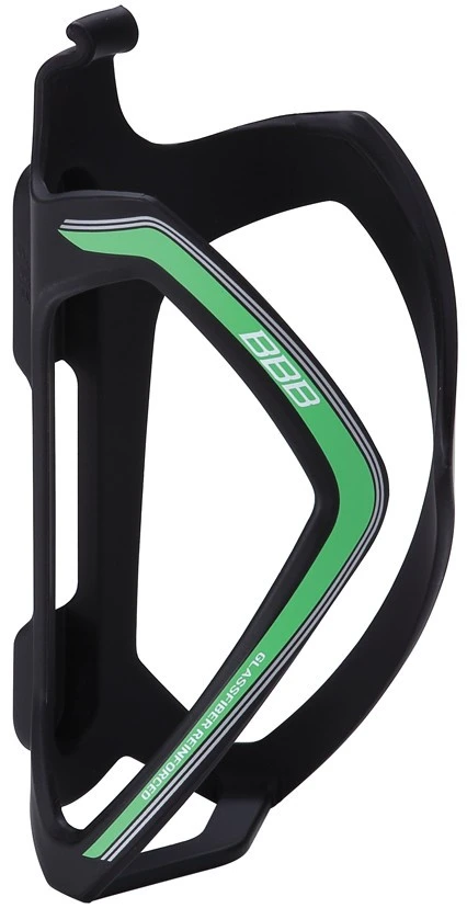 1. Suport bidon BBB BBC-36 FlexCage negru mat/verde