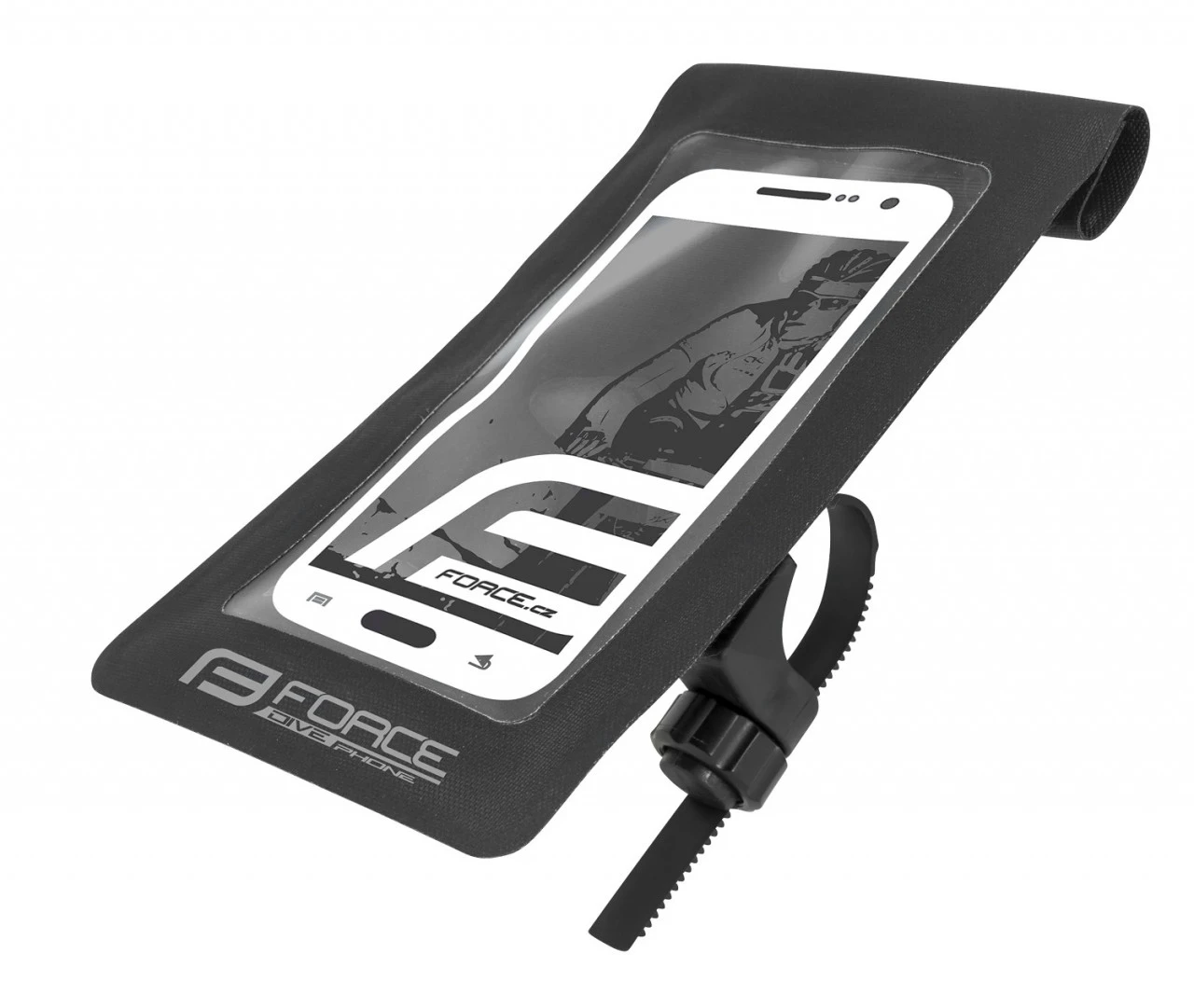 1. Suport Force DIVE pentru smartphone, impermeabil, negru