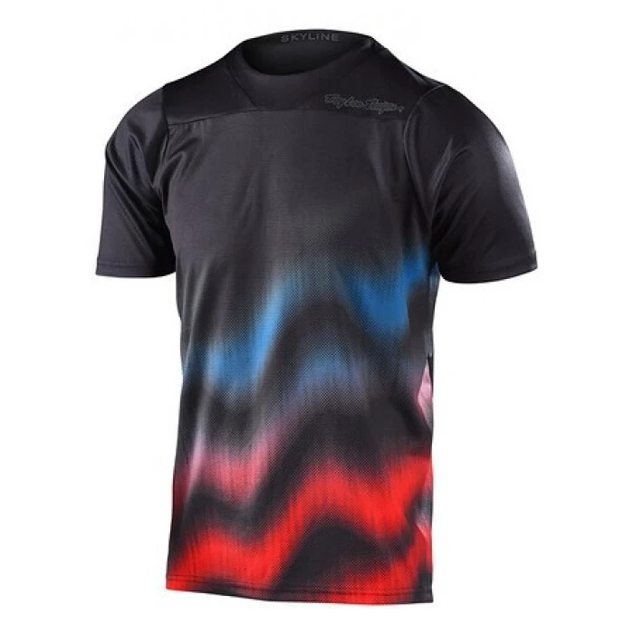 1. Tricou Bicicleta Troy Lee Designs Skyline Ss Wave Black