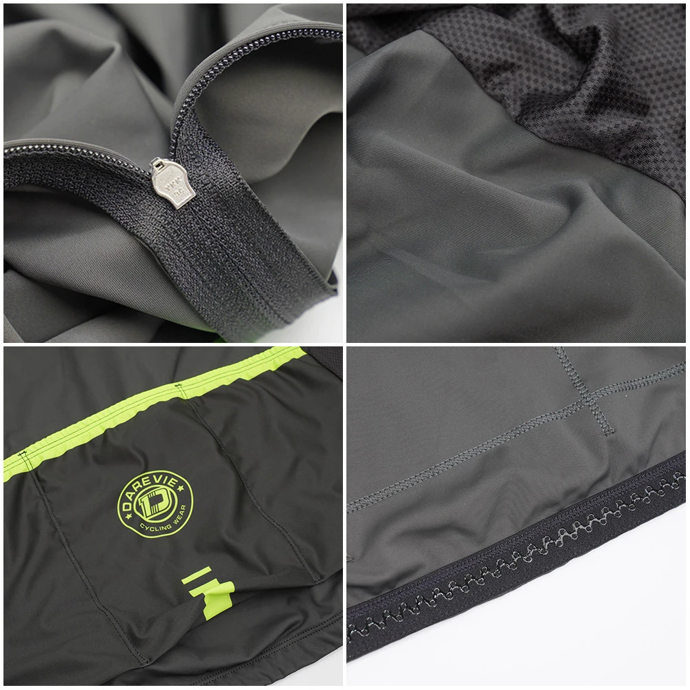 3. Tricou Ciclism DAREVIE Olive/Verde Neon Anti-Bacterial XL