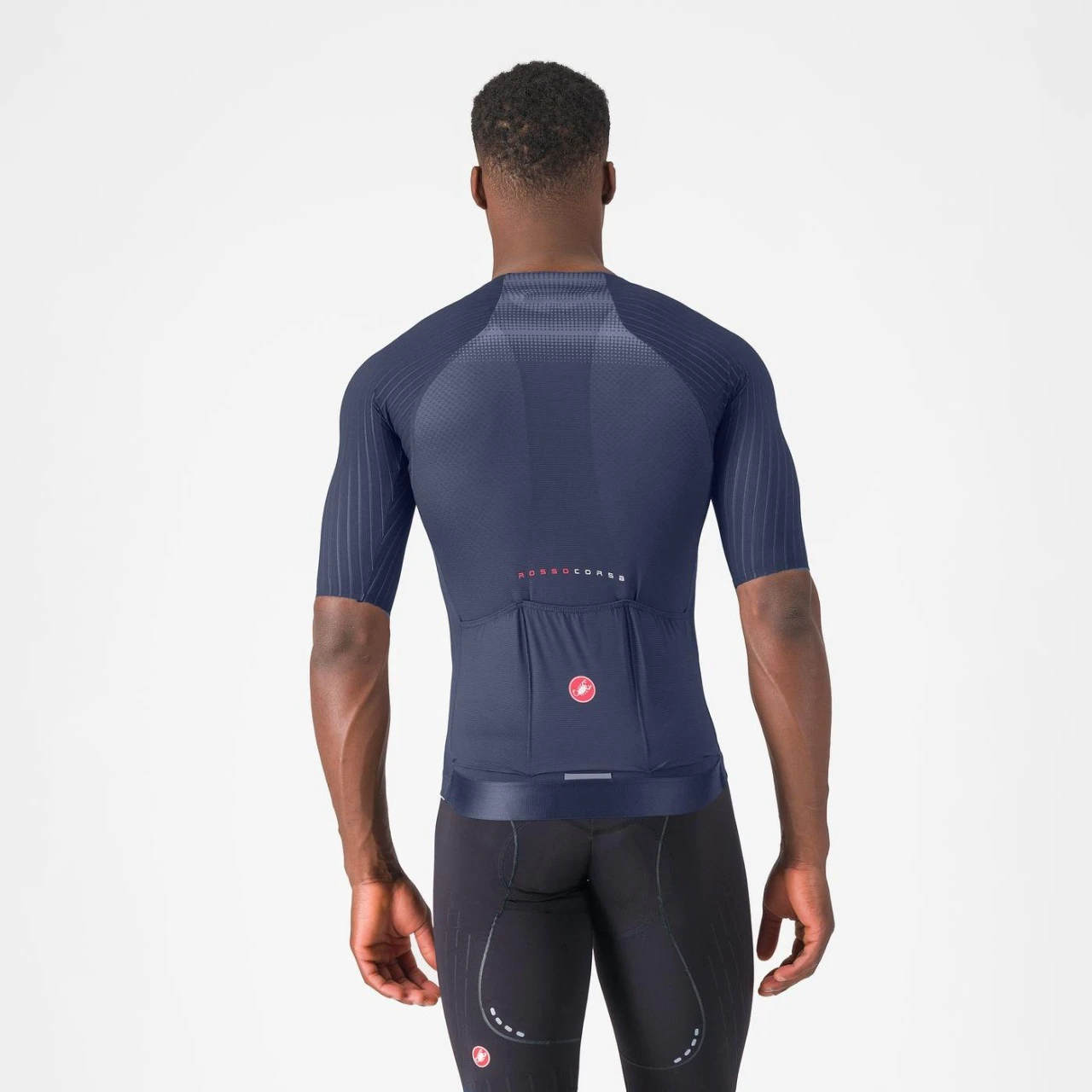 2. Tricou cu maneca scurta Castelli Aero Race 8S, pentru barbati, albastru belgian, XL