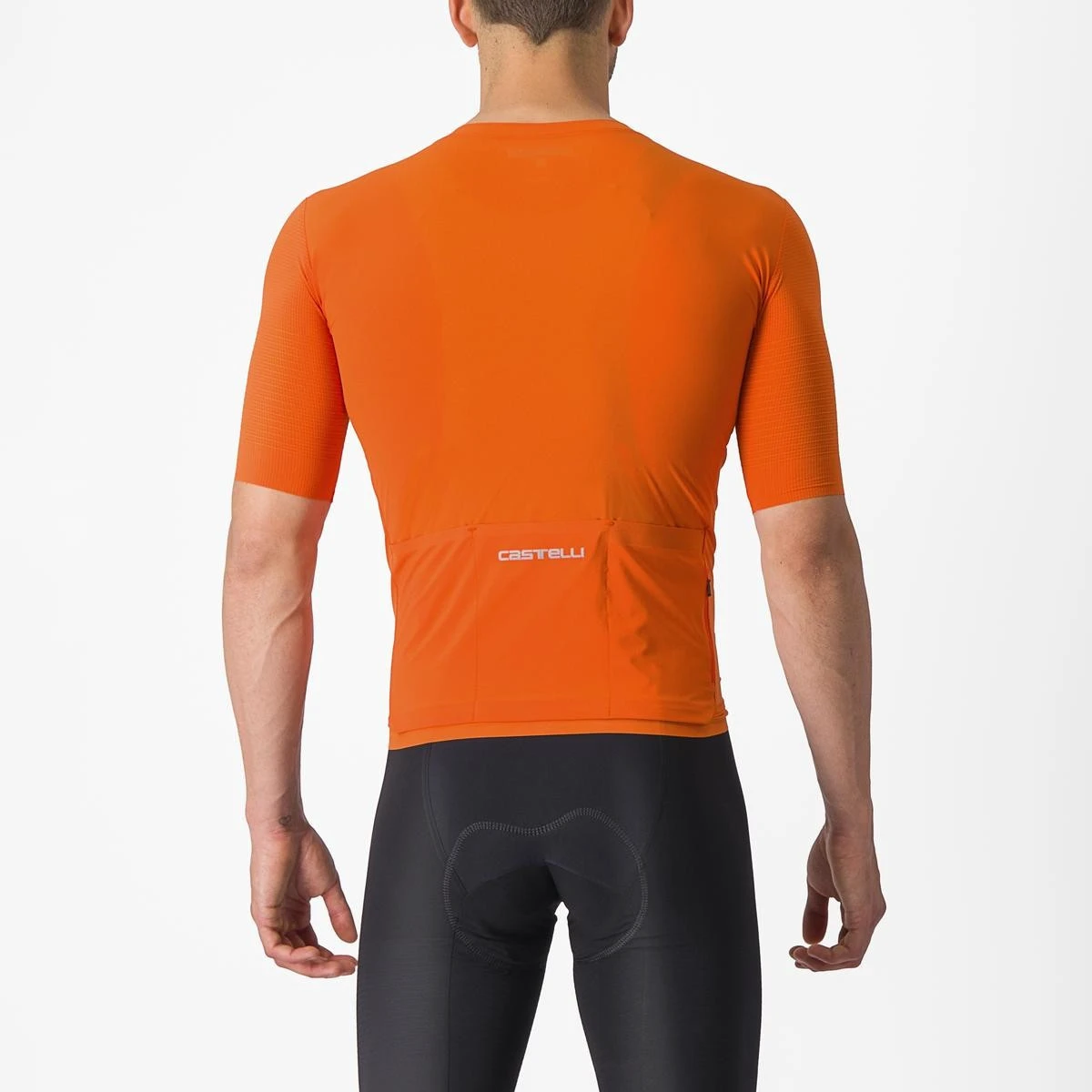 2. Tricou cu maneca scurta Castelli Premio Black, Portocaliu, XL
