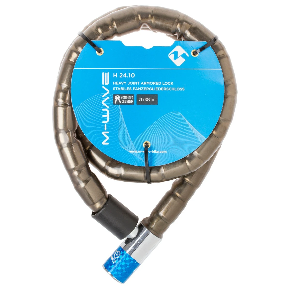 2. Antifurt cu Cheie M-WAVE "H 24.10" cu Armura Articulara