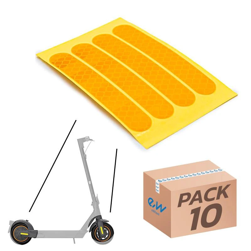 3. Autocolant reflectorizant galben pentru Max G30 - set 10 bucati