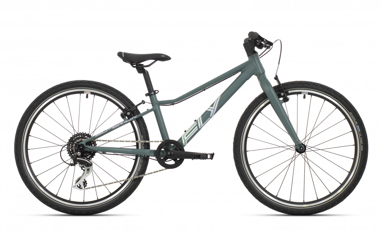 1. Bicicleta copii Superior FLY 24 VB Matte Trooper Green Hologram Chrome