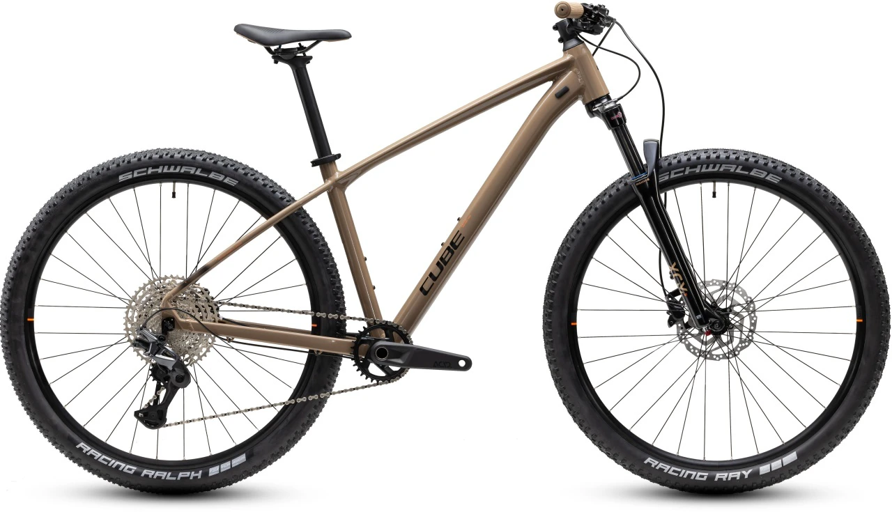 1. BICICLETA CUBE AIM SLT CAPPUCCINO BLACK 2027 cadru L (19") - roti 29