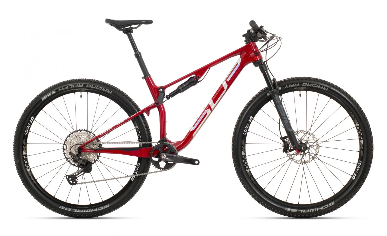 1. Bicicleta MTB Full Suspension Superior XF 979 RC 29 Gloss Dark Red/Hologram Chrome
