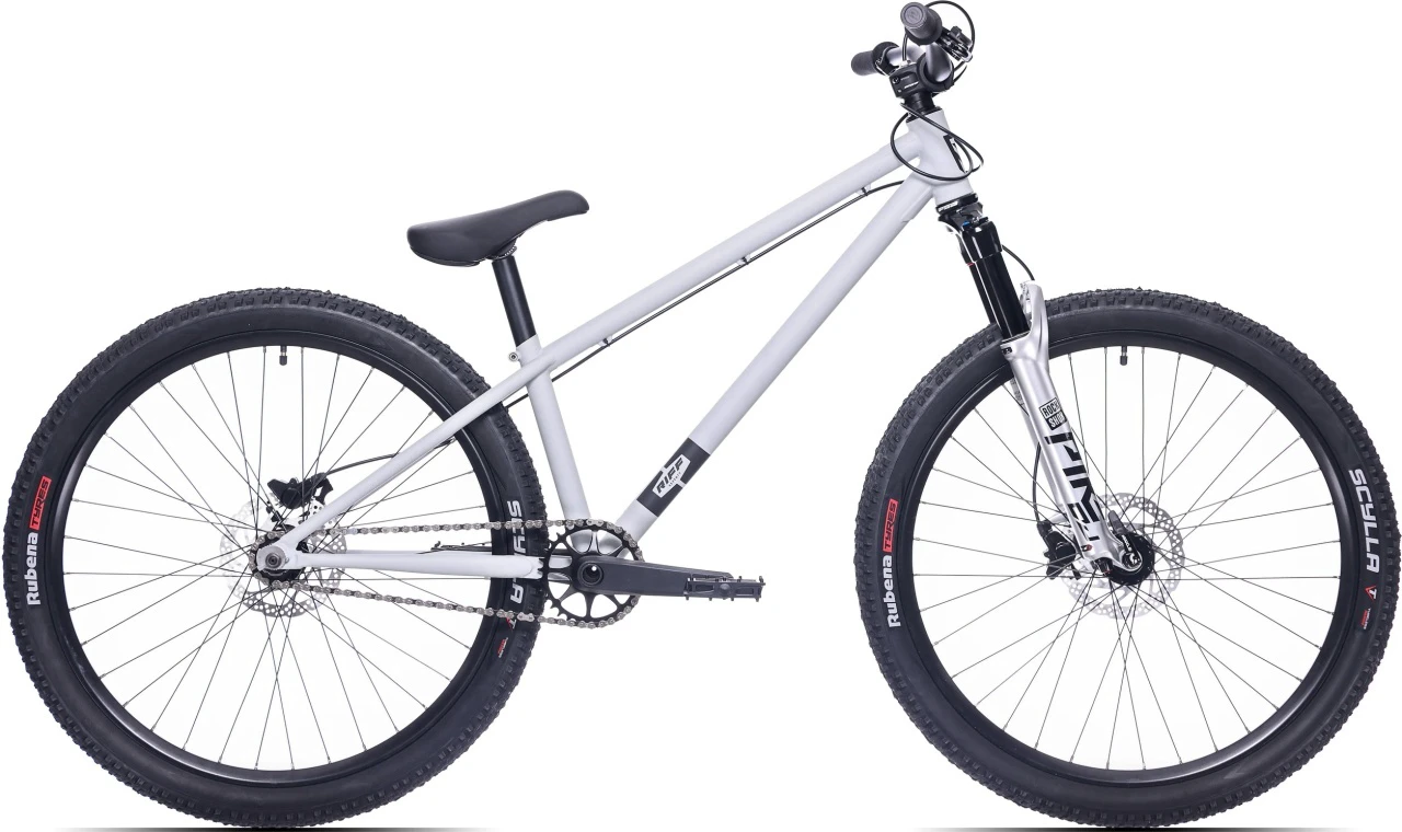 1. Bicicleta Rock Machine Riff 70s 26 Matte Grey