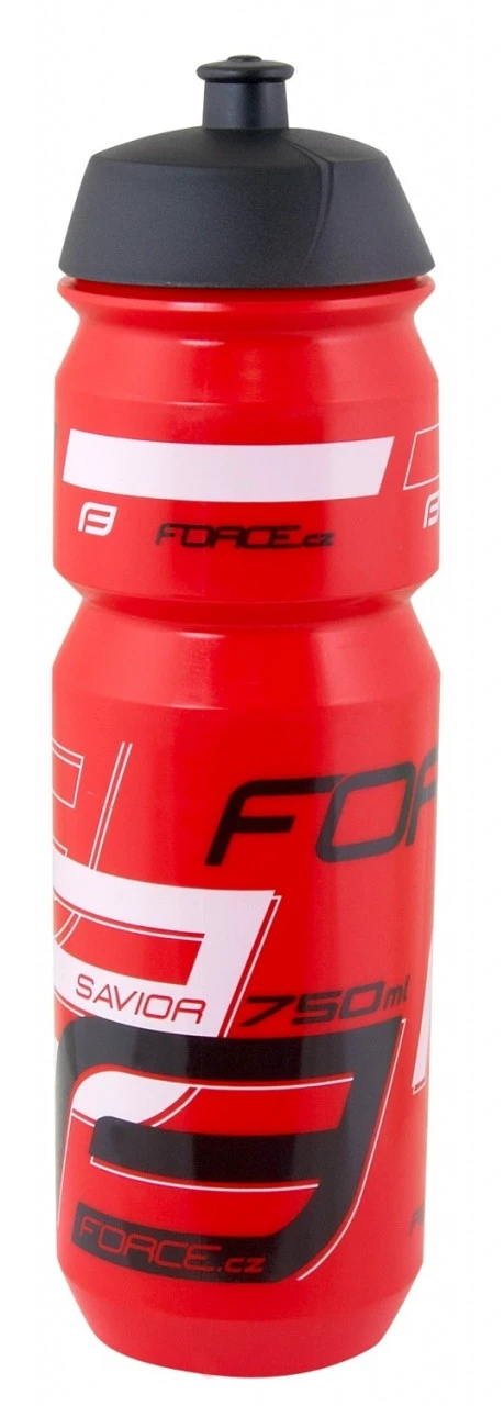 1. Bidon apa Force Savior 0.75l rosu/negru/alb