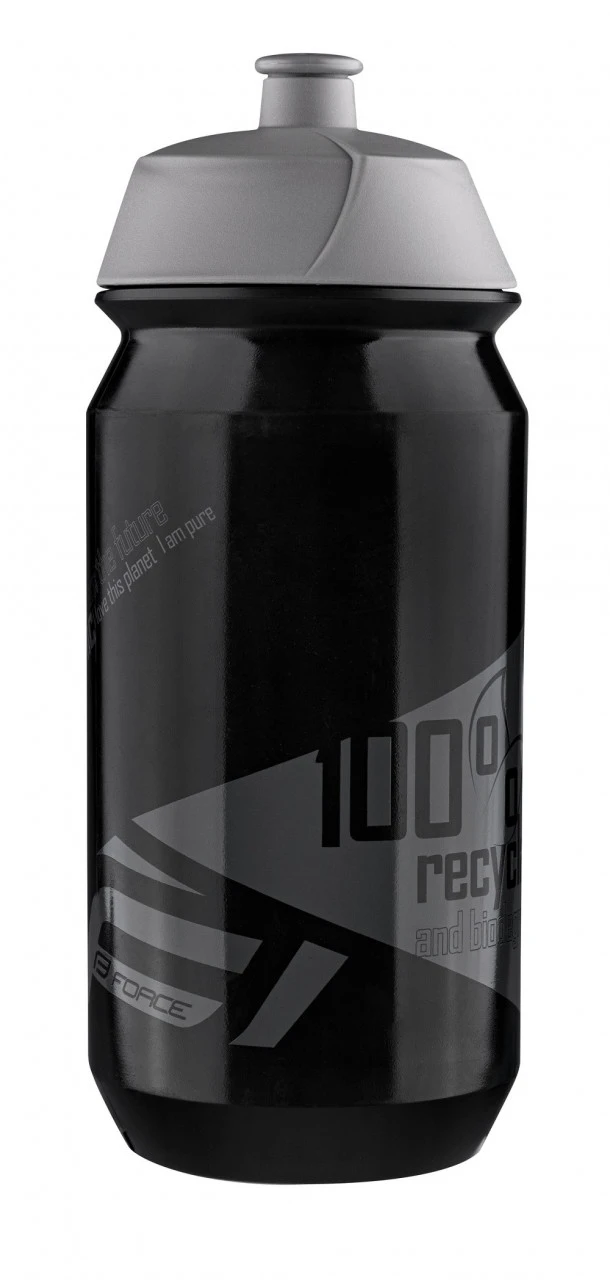 1. Bidon Force Bio 0.5l negru/gri