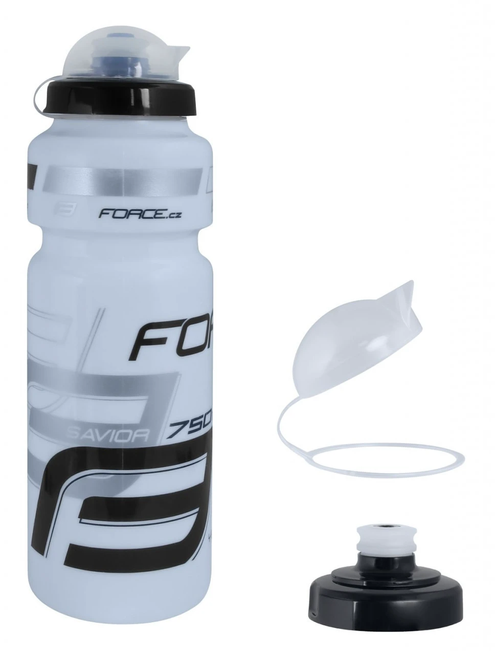 1. Bidon Force Savior Ultra 0.75l alb/gri/negru