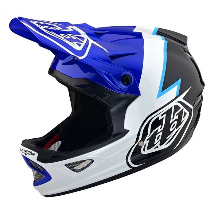 1. Casca Bicicleta Troy Lee Designs D3 Fiberlite Volt Blue