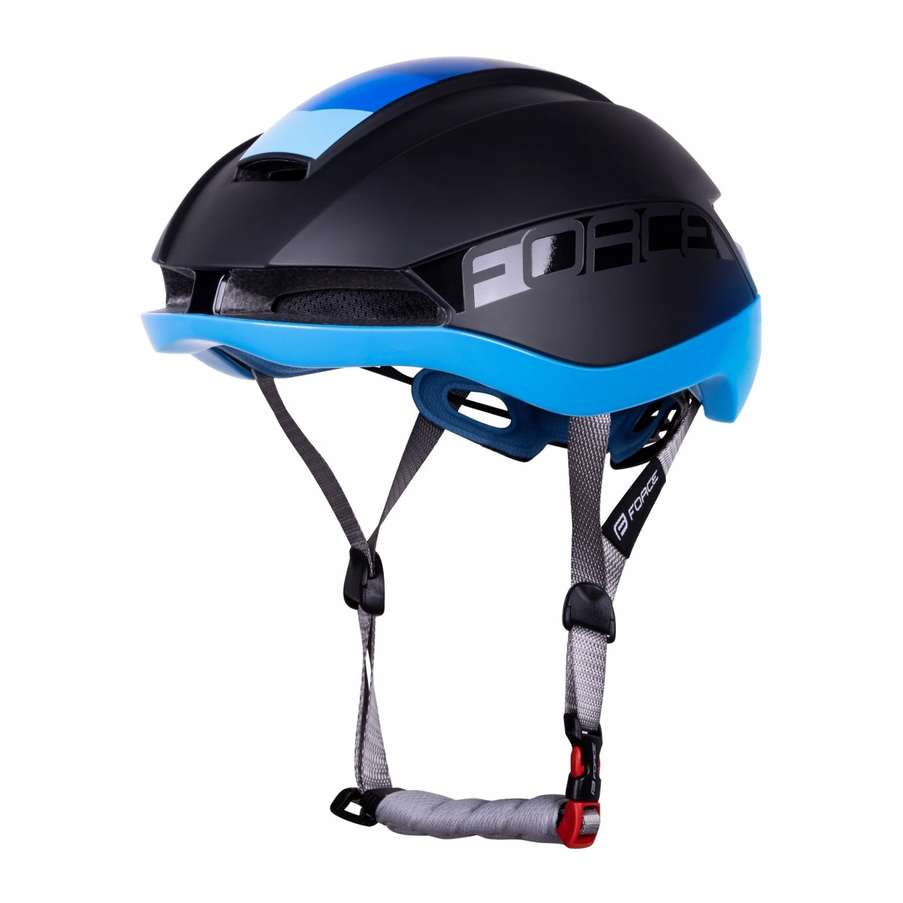 1. Casca Force Orca Negru Mat/Albastru S-M (55-59 cm)