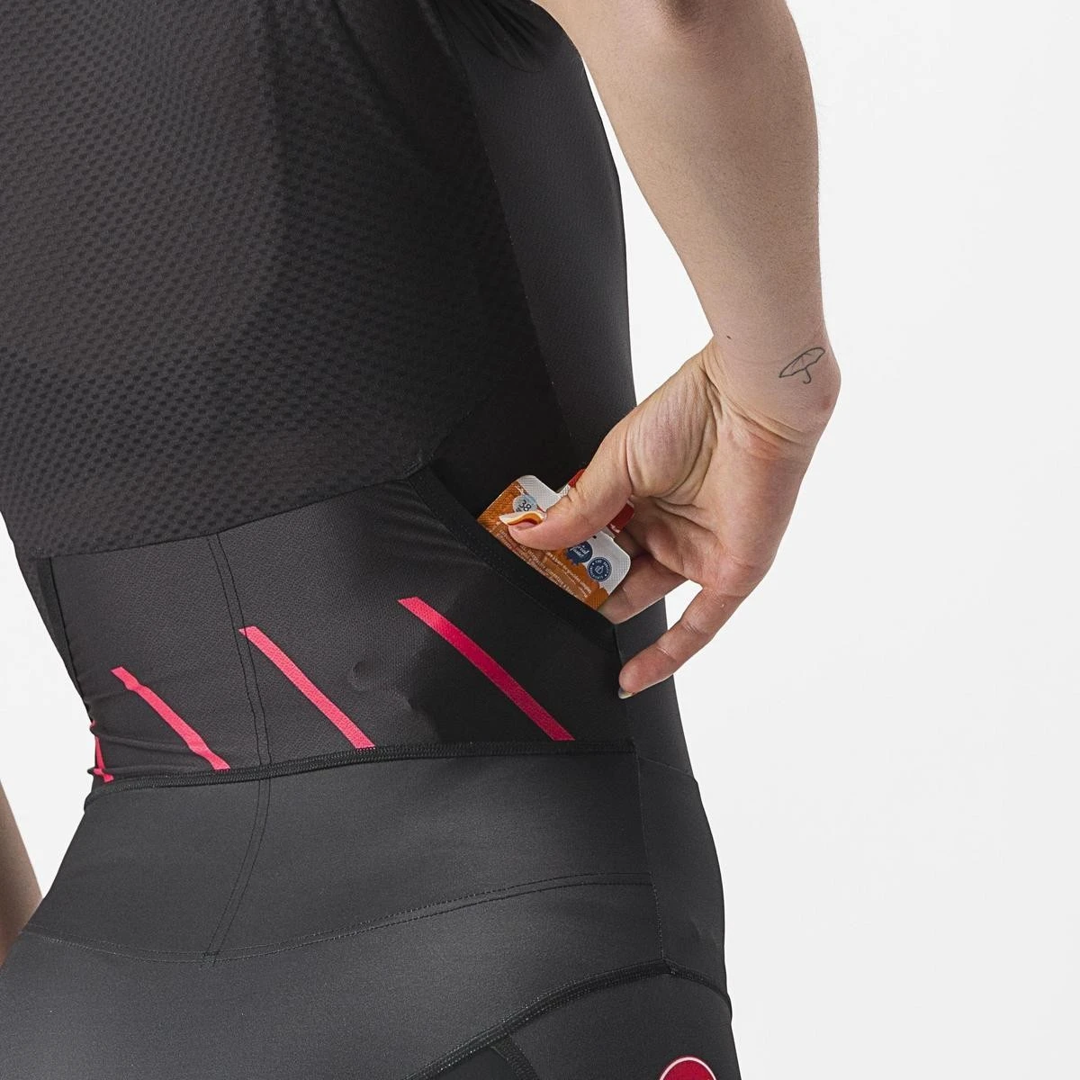 3. Costum de triatlon cu maneca scurta Castelli Free Sanremo W SS de dama Negru/Magenta