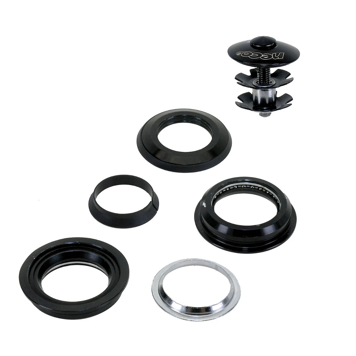 3. Cuveti Semi Integrati NECO 1.1/8" Aluminiu/Metal Negru