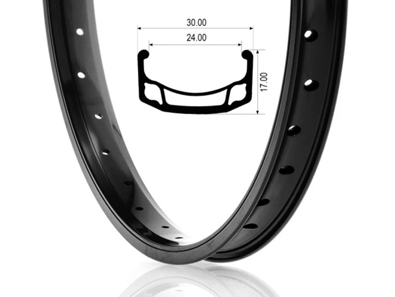 1. Janta BMX 20"-36H Negru 3 Camere