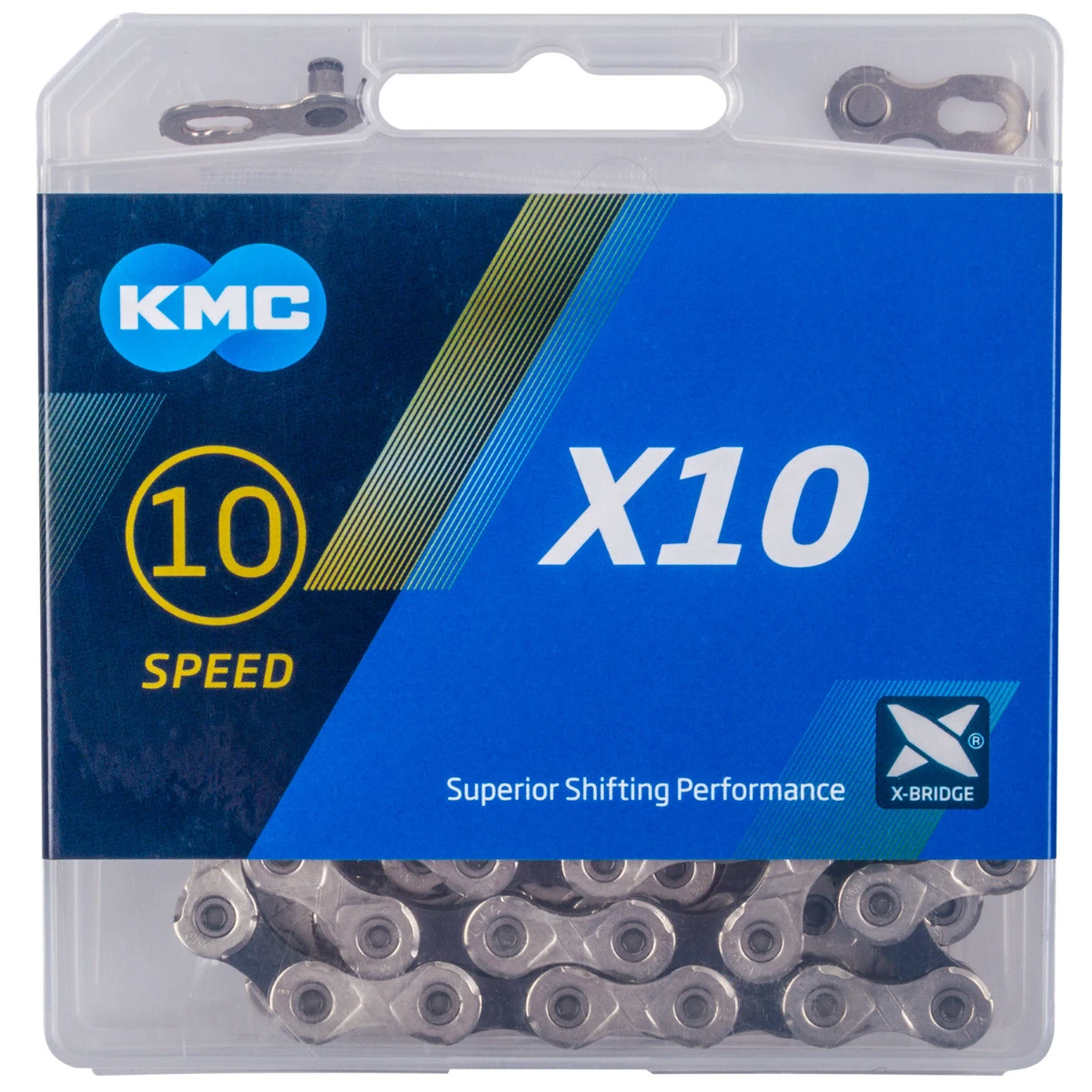 1. Lant KMC X10 Silver/Negru- 114 Z